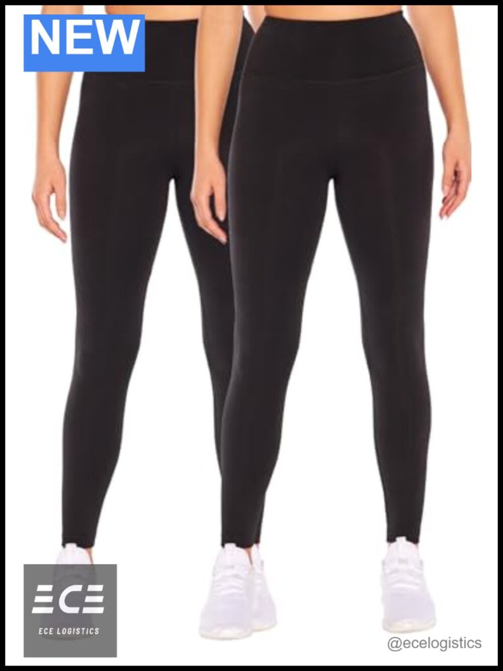 High Rise Tummy Control Leggings 2-Pack Athletic Yoga Running